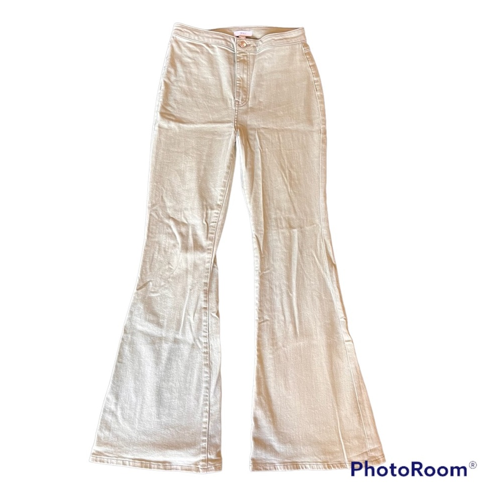 LIGHT OLIVE GREEN Bellbottom Jeans